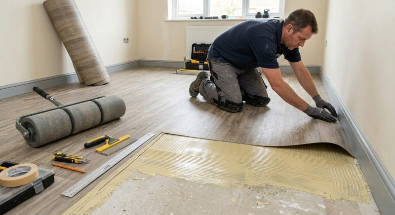 Sheet Vinyl Installation in Boerne, TX