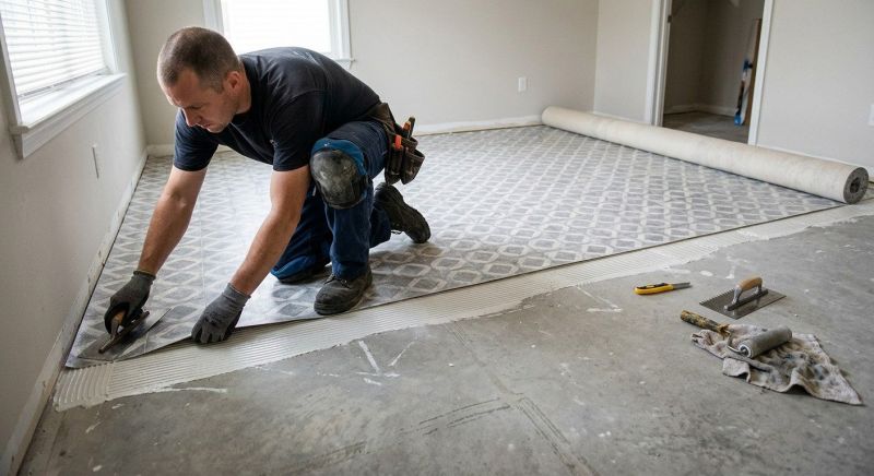 Sheet Vinyl Installation in Fairfax County, VA